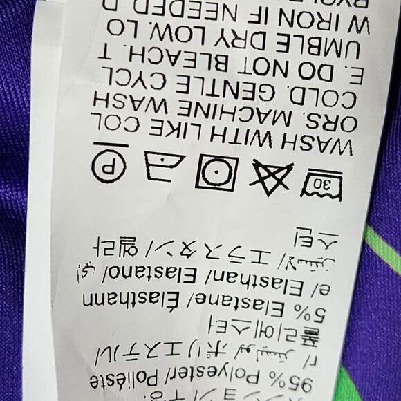 XL Retro Stretchy Pants Blacklight Trippy Rave Festival Flares - Picture 8 of 10